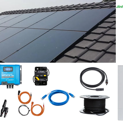 Complete Solar Kit 8.4kw 20 panels - Victron Quattro 48/8000/110-100/100 230V & 10.24kwh LiFeP04 GSL battery