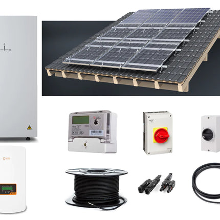Complete kit: 14 panel 6.2kw solar & 13.5kwh Givenergy battery storage with choice of panels