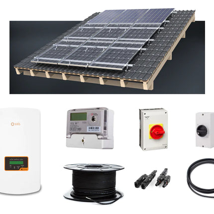 Complete kit: 16 panel 6.4kw solar with choice of panels - Solar chargex
