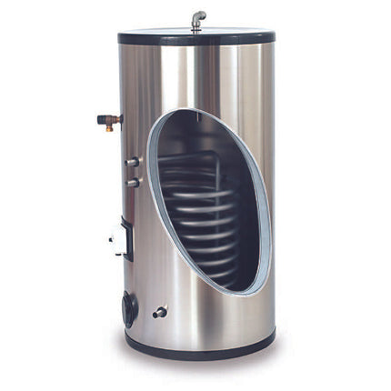 130L Unvented Stainless Steel Cylinder - Solar chargex
