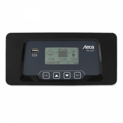 Steca PA LCD1 remote meter / display with 5m cable - Solar chargex