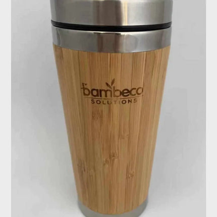 450 ml Natural Bamboo Travel Coffee Mug - Solar chargex