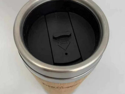 450 ml Natural Bamboo Travel Coffee Mug - Solar chargex