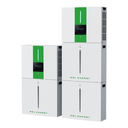 GSL All In One 5.5kwh Hybrid &amp; AC On &amp; Off grid home battery storage system with 40.96kwh batteries - Solar chargex