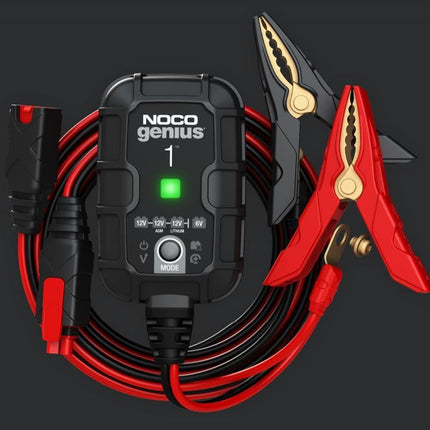 NOCO 1-Amp Battery Charger, Battery Maintainer, and Battery Desulfator - Solar chargex