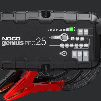 NOCO 25-Amp Battery Charger, Battery Maintainer, and Battery Desulfator - Solar chargex