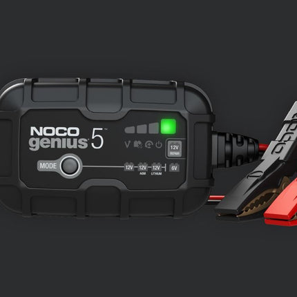 NOCO 5-Amp Battery Charger, Battery Maintainer, and Battery Desulfator - Solar chargex