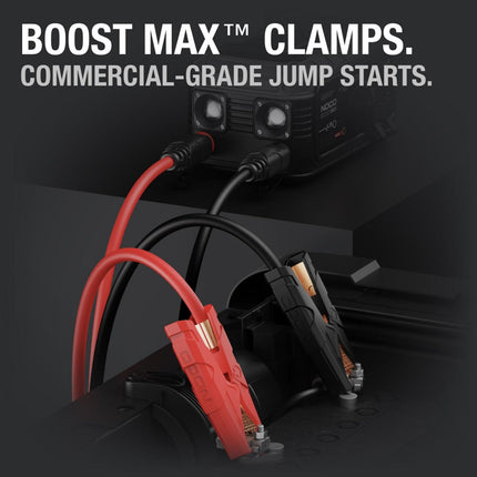 NOCO Boost MAX™ 72-inch Battery Clamps - Solar chargex