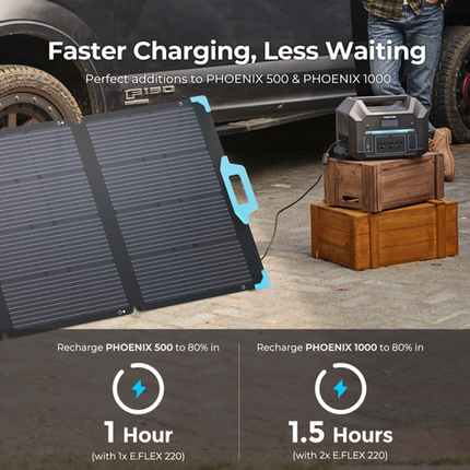 Renogy 220W Portable Solar Panel - Solar chargex